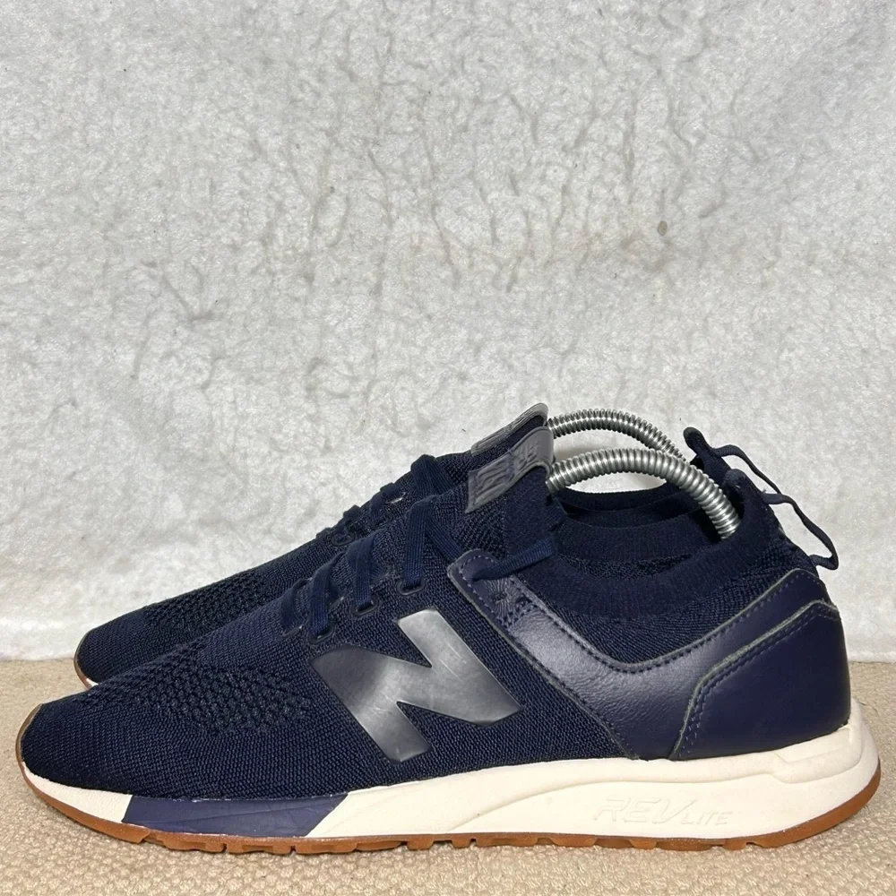 New Balance Mens Blue 247 Deconstructed Lightweight Running Sneakers Shoes SZ 10